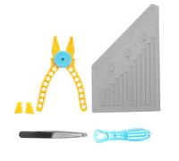 AKOOSY Ensemble D'outils Multifonctions avec Règle de Mesure et Pinces pour Briques de Construction Léger et Portable , pour Usage Domestique et Bureau