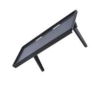 AKOOSY Étagère Murale Noire en Abs Support sans Perçage pour Console de Jeu, Installation Facile et Charge Stable pour Rangement à Domicile