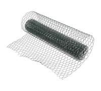 AKOOSY Filet en Grillage Galvanisé Vert à Mailles Hexagonales pour Poules, Clôture Simple et Pratique, pour L’élevage Bricolages Familiaux