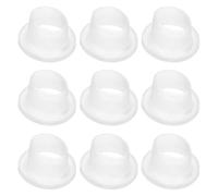 AKOOSY Lot de 10 Set de Set de Joints en Silicone Étanches pour Robinet, Rondelles D'étanchéité Blanches, Installation Facile, pour Robinets et Valves Triangulaires