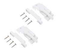 AKOOSY Lot de 2 Sets de Sets de Verrous de Fenêtre Coulissante en Alliage de Zinc Blanc Surface Lisse et Sécurité Garçon et Filles pour Blocage Coulissant Fiable