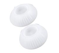 AKOOSY Moule Silicone Blanc 2 Pièces pour Bougies et Brûleur de Parfum, Design Sphérique Créatif, Facile à Utiliser pour Projets DIY et Décoration Maison