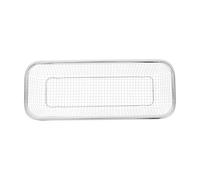 AKOOSY Panier à Légumes Grillés en Acier Inoxydable, Grand Format, Argenté | Cuisson Homogène, Design Polyvalent, Usage au Four Cuisine, Plateau Spacieux, Accessoire pour Grillades