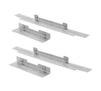 AKOOSY Pare-Vent pour Plancha 35cm en Acier Inoxydable Argenté | Dosseret 17 Pouces, Finition Mate, Installation Rapide, Usage Camping et Cuisson Extérieure