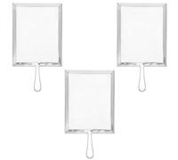 AKOOSY Passoire Fine Maille en Acier Inoxydable 3pcs avec Filtre Multi-Usages pour Pâtisserie et Tamisage de Poudre en Atelier