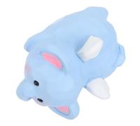 AKOOSY Statue Éléphant en Résine Légère et Compacte, Décoration Artistique Unique pour Table Basse ou Bureau, Forme Géométrique Bleue et Design Significatif