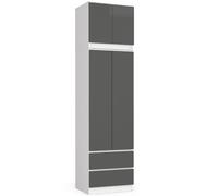 Akord armoire avec surmeuble - Blanc