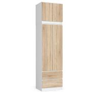 Akord Armoire avec surmeuble - Blanc