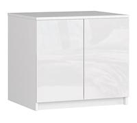 AKORD Armoire de Rangement Extension | Augmente la Capacité de la Penderie | L60 x H55 P51 cm | 2 étagères | Facile à Monter | Petite Augmentation de Armoir a Vetement