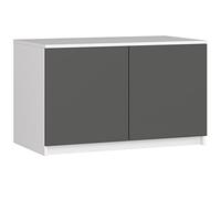 AKORD Armoire de Rangement Extension | Augmente la Capacité de la Penderie | L90 x H55 P51 cm | 2 étagères | Facile à Monter | Petite Augmentation de Armoir a Vetement