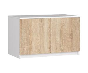 AKORD Armoire de Rangement Extension | Augmente la Capacité de la Penderie | L90 x H55 P51 cm | 2 étagères | Facile à Monter | Petite Augmentation de Armoir a Vetement