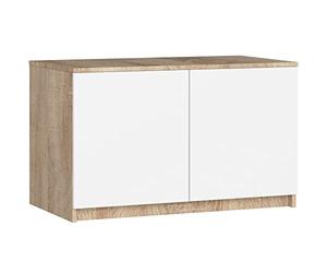 AKORD Armoire de Rangement Extension | Augmente la Capacité de la Penderie | L90 x H55 P51 cm | 2 étagères | Facile à Monter | Petite Augmentation de Armoir a Vetement
