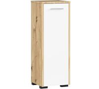 Armoire salle de bains AKORD FIN Chêne Artisan 30 cm 1 porte façade Chêne Artisan 2 étagères 30x30x85 cm Chêne Artisan