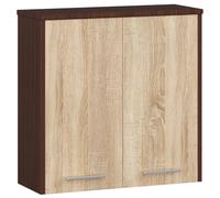 Akord Armoire Murale 1 Porte Wengé/Chêne Sonoma 60X23X60