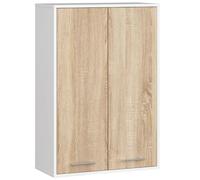 Akord Armoire Murale 2 Portes Blanc/Chêne Sonoma 64X30X94