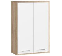 Akord Armoire Murale 2 Portes Chêne Sonoma/Blanc 64X30X94