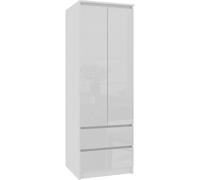Akord Armoire Star Blanc/Blanc Brillant 60X51X180