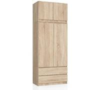 Akord Armoire surmeuble 2 portes - Chêne