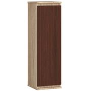 Akord Armoire Vitrine Suspendue Sonoma Et Wengé 30X30X99