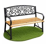 Akord Banc De Jardin Nerina Noir/Bois Naturel 118X51X87
