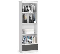 Akord Bibliothèque basse 1 porte - Blanc