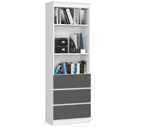 Akord Bibliothèque basse ouverte - Blanc