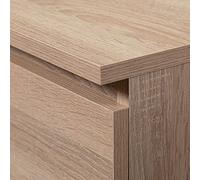 AKORD Bibliothèque de Bureau Rangement CLP | 80 cm 7 Etagères 2 Tiroirs et Portes | Grand Meuble pour Documents Livres de Chambre Minimaliste | Panneau Stratifié 16mm | Couleur Chêne Sonoma