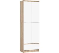 Akord Bibliothèque fermée 4 portes - Blanc