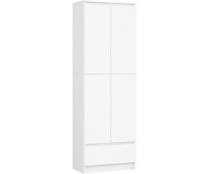 Akord Bibliothèque Fermée Blanc 60X35X180
