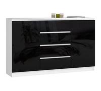 Akord Buffet 2 portes 4 tiroirs - Blanc