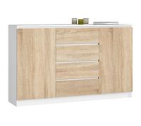 Akord Buffet 2 portes 4 tiroirs - Blanc