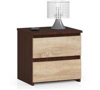 Akord Buffet 2 Tiroirs Wengé/Chêne Sonoma 40X35X40