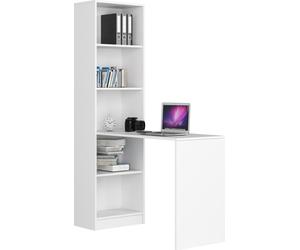 Akord Bureau Avec Armoire Smart Blanc 125X50X180