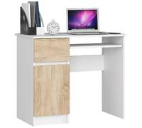 Akord Bureau avec caisson 1 tiroir - Blanc