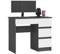 Akord Bureau droit 3 tiroirs - Graphite