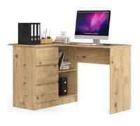 Akord Bureau d'angle avec caisson - Chêne