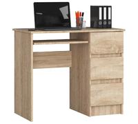Akord Bureau informatique 3 tiroirs - Chêne
