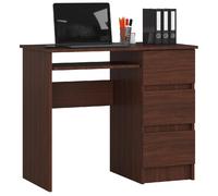 Akord Bureau informatique 3 tiroirs - Wengé