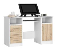 Akord Bureau informatique avec caisson - Blanc