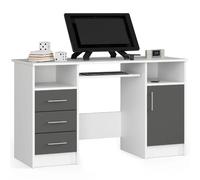 Akord Bureau informatique avec caisson - Blanc