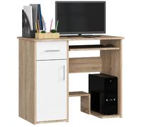 Akord Bureau informatique avec caisson - Blanc
