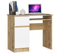 Akord Bureau informatique avec retour - Blanc