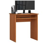 AKORD Bureau Simple PC Star avec étagère pour Clavier | Petit Meuble D'ordinateur | Petit Espace | L68xH74xP51 cm, 20 kg | Aulne