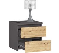 Akord Chevet 2 tiroirs - Graphite