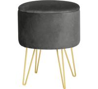 Akord Coffre Tabouret Lili Avec Rangement Gris 35X35X45