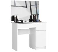 Akord Coiffeuse de chambre avec miroir - Blanc