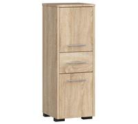 Akord Colonne Salle De Bain 2 Portes 1 Tiroir Chêne Sonoma 30X30X85