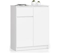 Akord Commode 2 portes 1 tiroir - Blanc