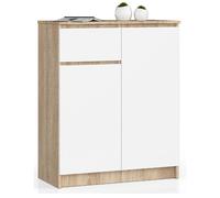 Akord Commode 2 portes 1 tiroir - Chêne