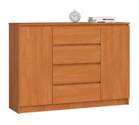 Akord Commode 2 portes 4 tiroirs - Noyer